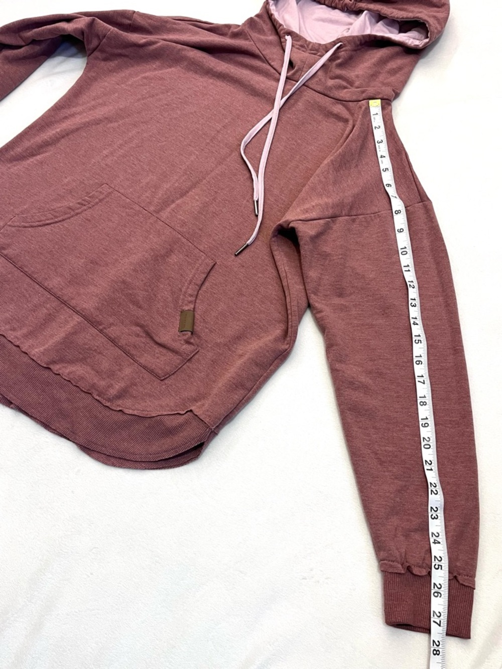 Maurices Mauve Women’s Drawstring Pullover Hoodie Sweatshirt w Kangaroo Pocket - Picture 8 of 16